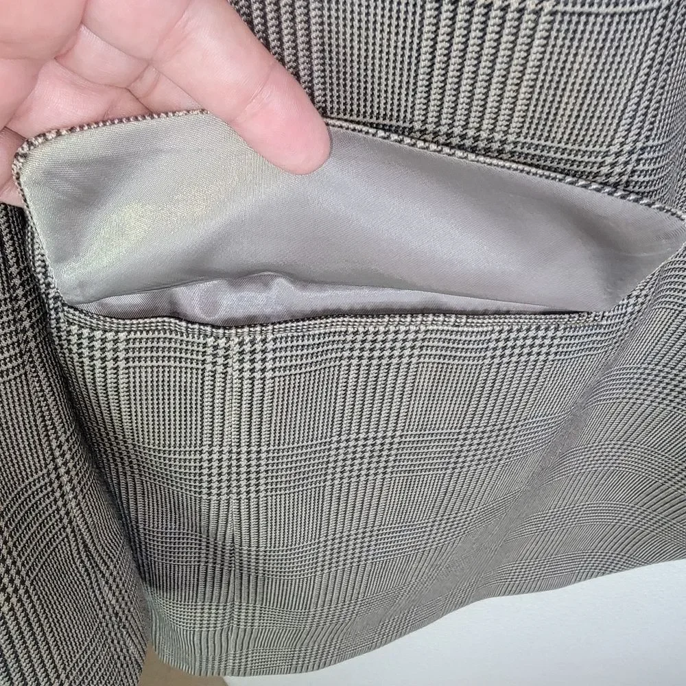 Jos. A. Bank Houndstooth Silk Wool Men's Blazer Suit Jacket Size 48R